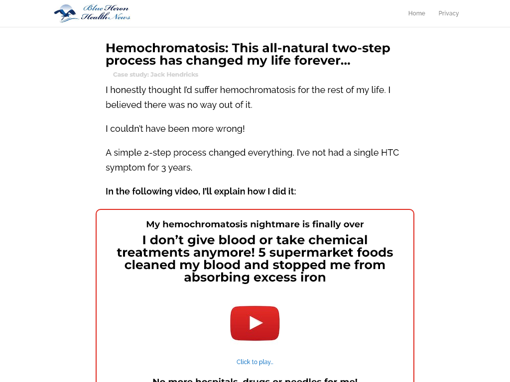 HEMOCHROMATOSIS REVIEW | MY HONEST RATING REVEALED