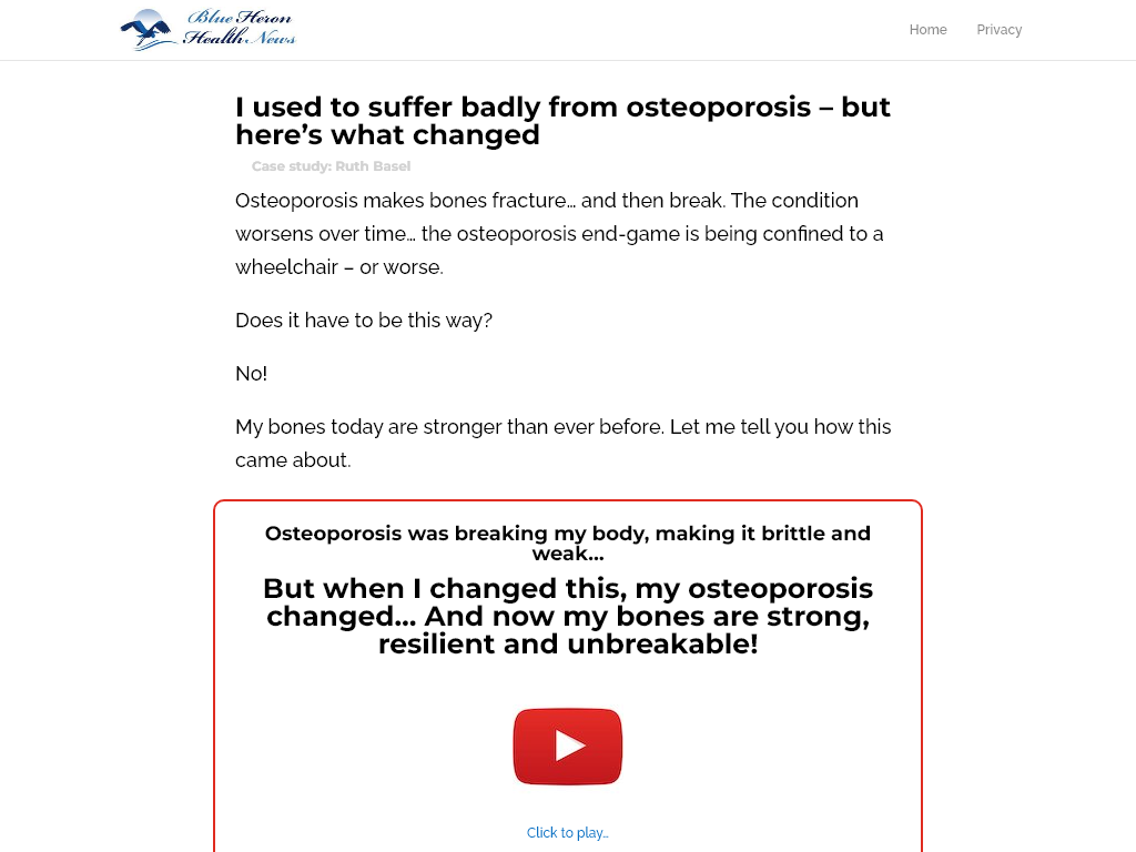 OSTEOPOROSIS SOLUTION REVIEW – REAL PROOF AFTER 30 DAYS OF USE