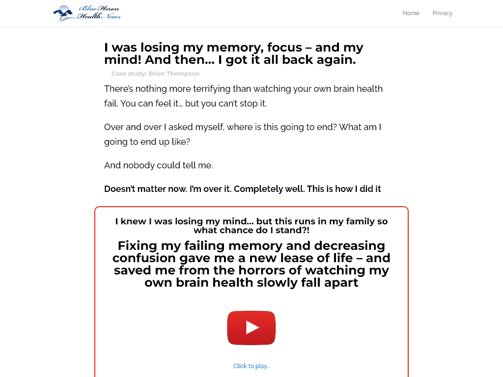 ALZHEIMER’S DEMENTIA BRAIN HEALTH REVIEW – I SAW THE LIGHT ON DAY 5