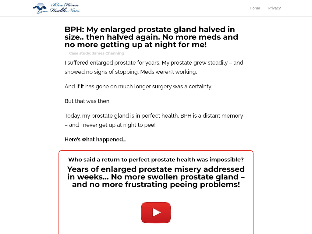 PROSTATE PROTOCOL REVIEW – CHANGES I NOTICED OVER A MONTH