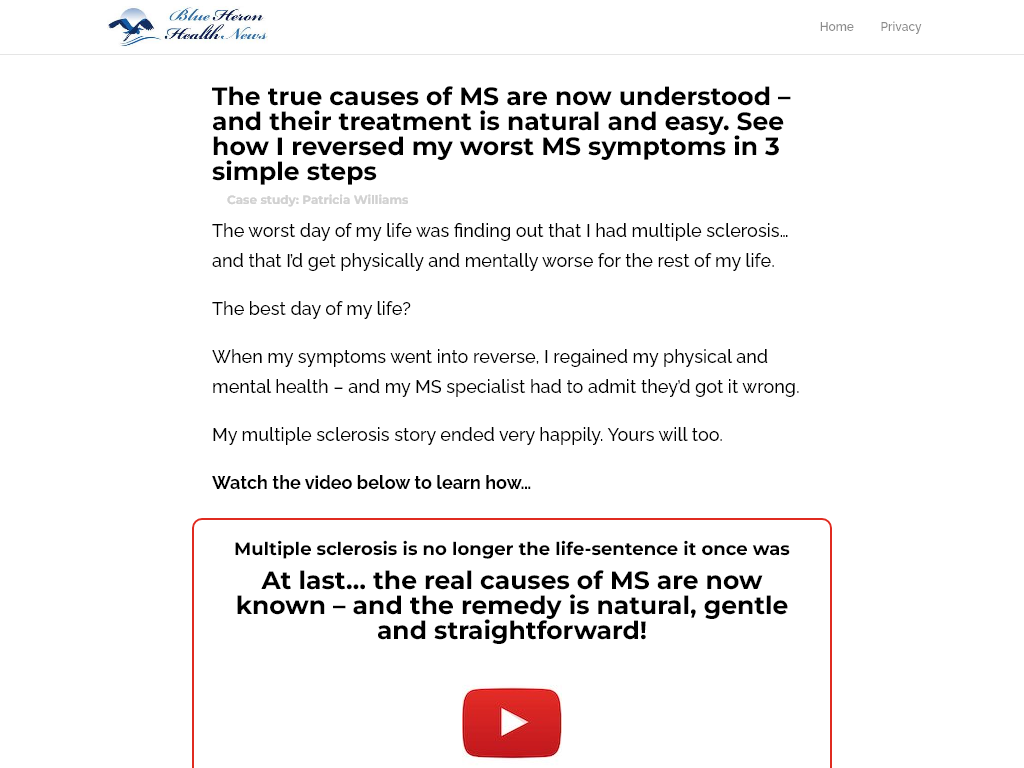 MULTIPLE SCLEROSIS REVIEW – MY 60 DAY USAGE REPORT
