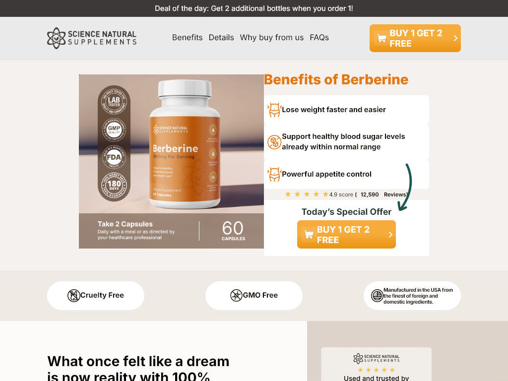 BERBERINE B1G2 REVIEW – I AM A BELIEVER NOW