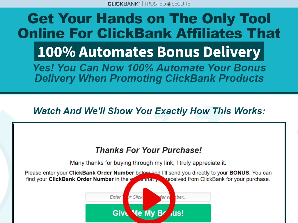 CLICKBANK BONUS AUTOMATOR REVIEW : MY TIPS FOR BEGINNERS