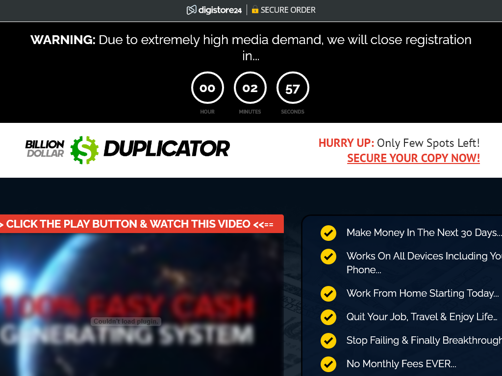 BILLION DOLLAR DUPLICATOR REVIEW – HOW IT FELT OVER TEN DAYS?
