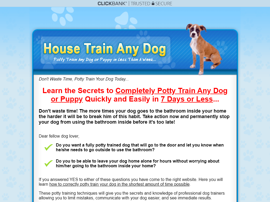 HOUSE TRAIN ANY DOG REVIEW – THE PROS AND CONS I FOUND