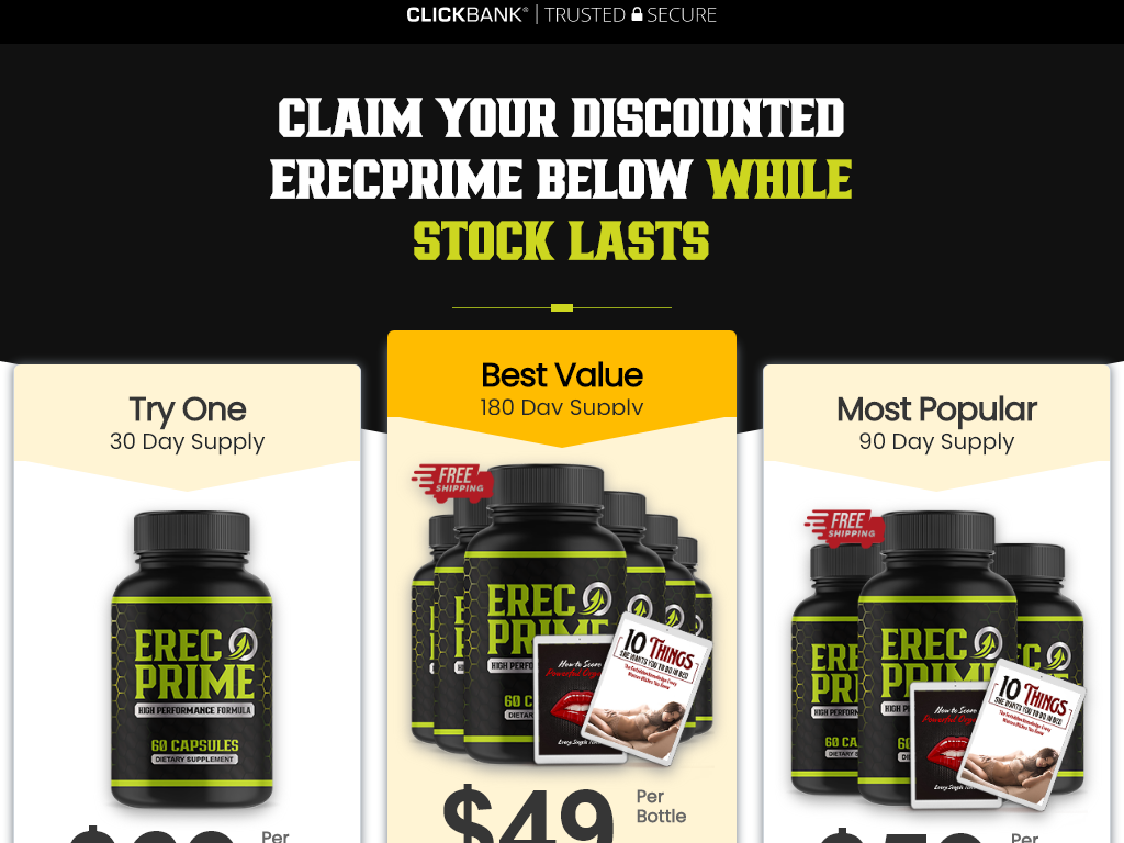 ERECPRIME REVIEW – MY ONE MONTH TRANSFORMATION LEAKED