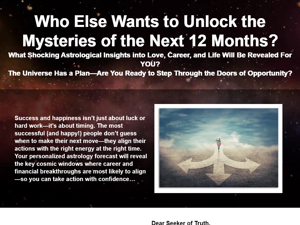 PERSONALIZED FORECASTS REVIEW – THE CLARITY I GAINED