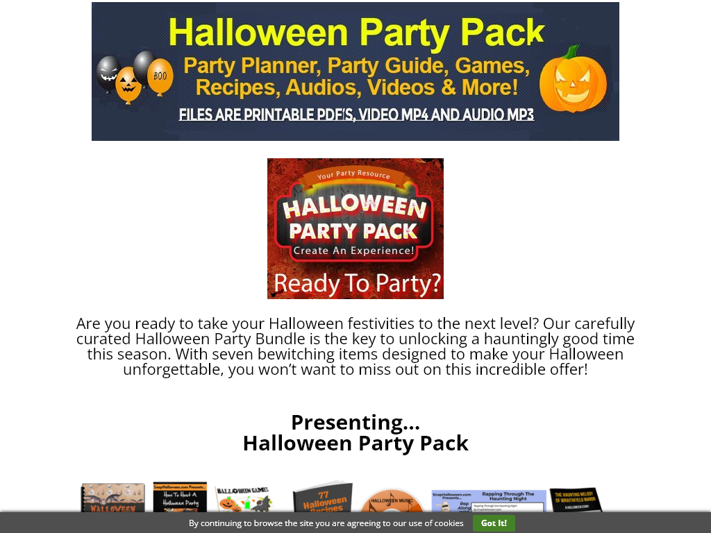 HALLOWEEN PARTY PACK REVIEW – MY 30 DAY SILENCE IS BROKEN
