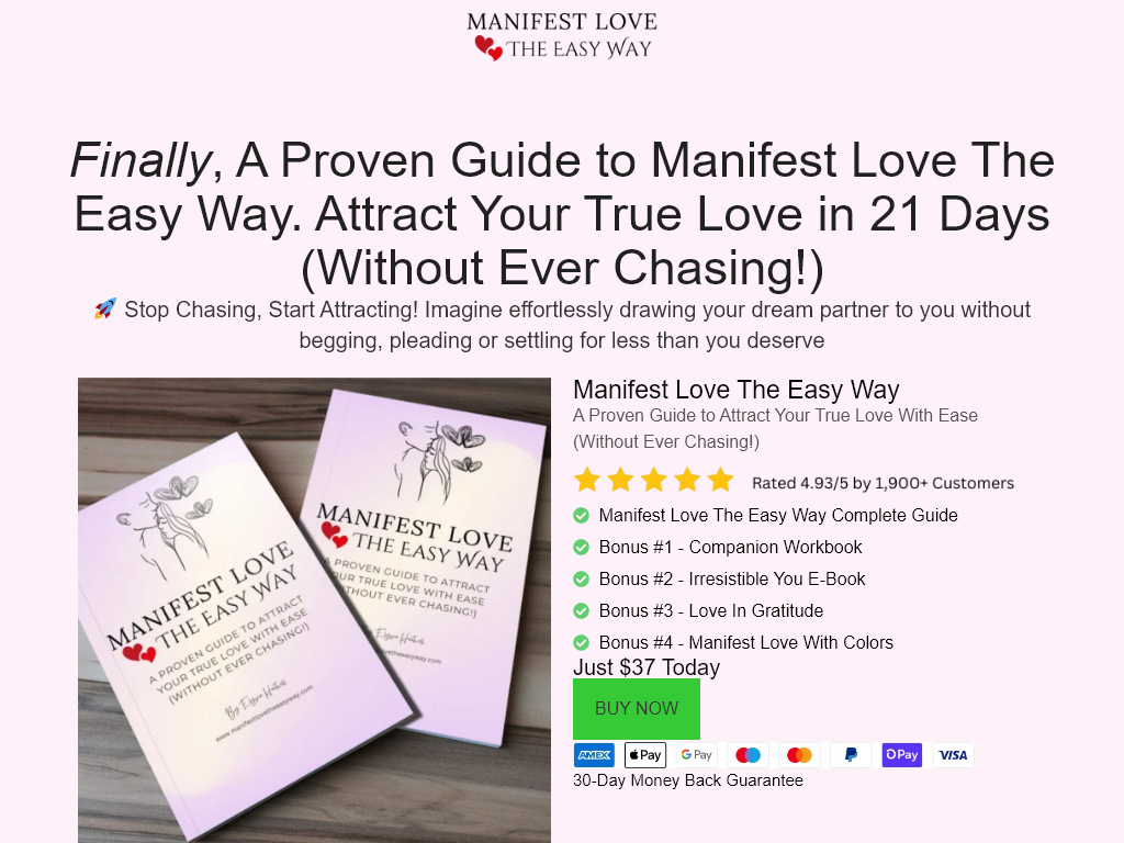 LOVE MANIFESTATION GUIDE REVIEW | MY SKEPTIC FRIEND TRIED IT TOO