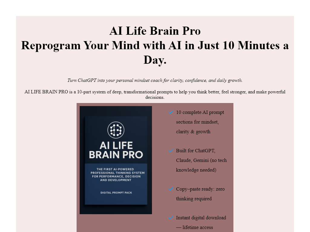 AI LIFE BRAIN PRO REVIEW – MY 7 DAY PLAN FAILED?