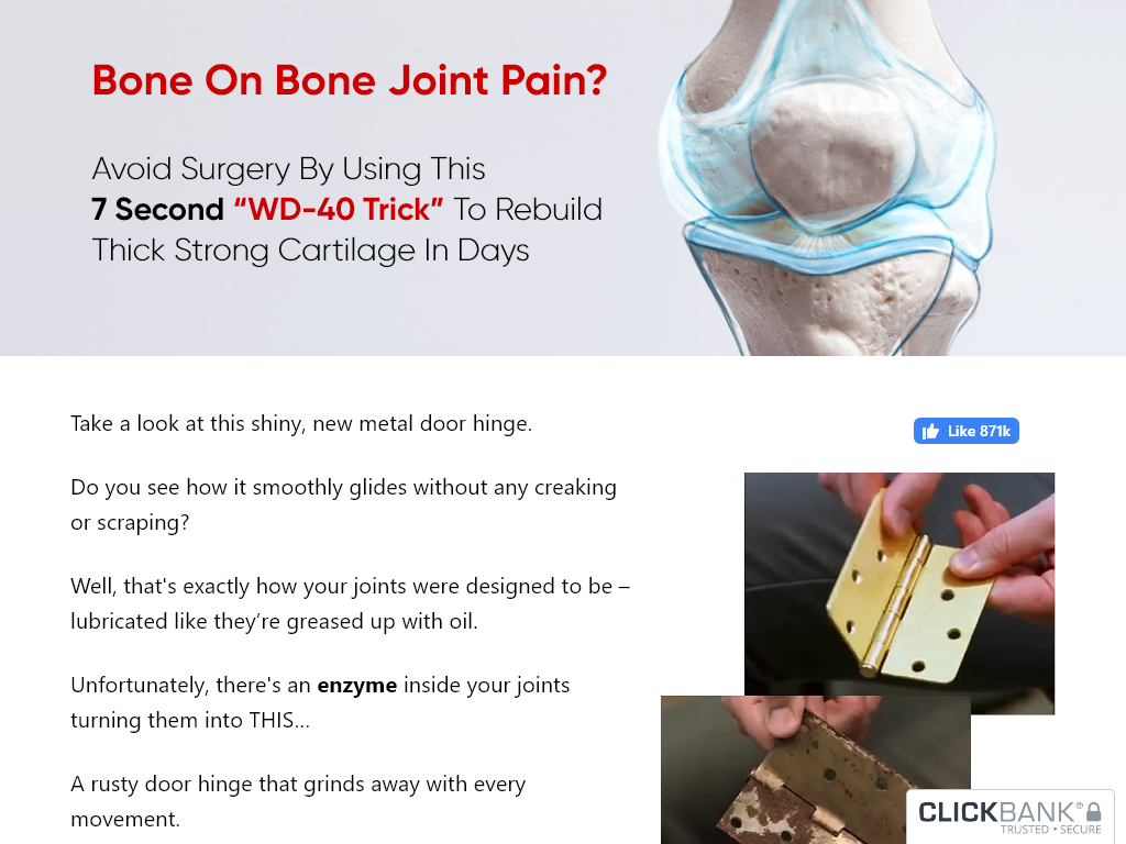 JOINT GLIDE REVIEW : THE 30 DAY MARK IS CRITICAL