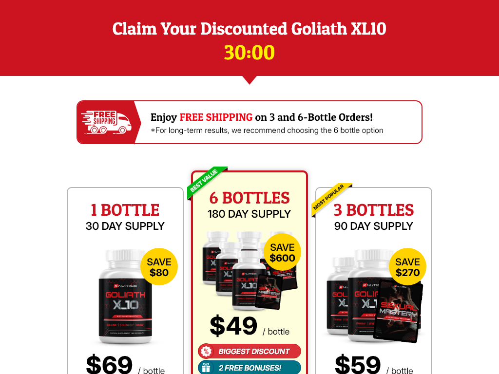 GOLIATH XL 10 REVIEW : THE SHOCKING DIFFERENCE!