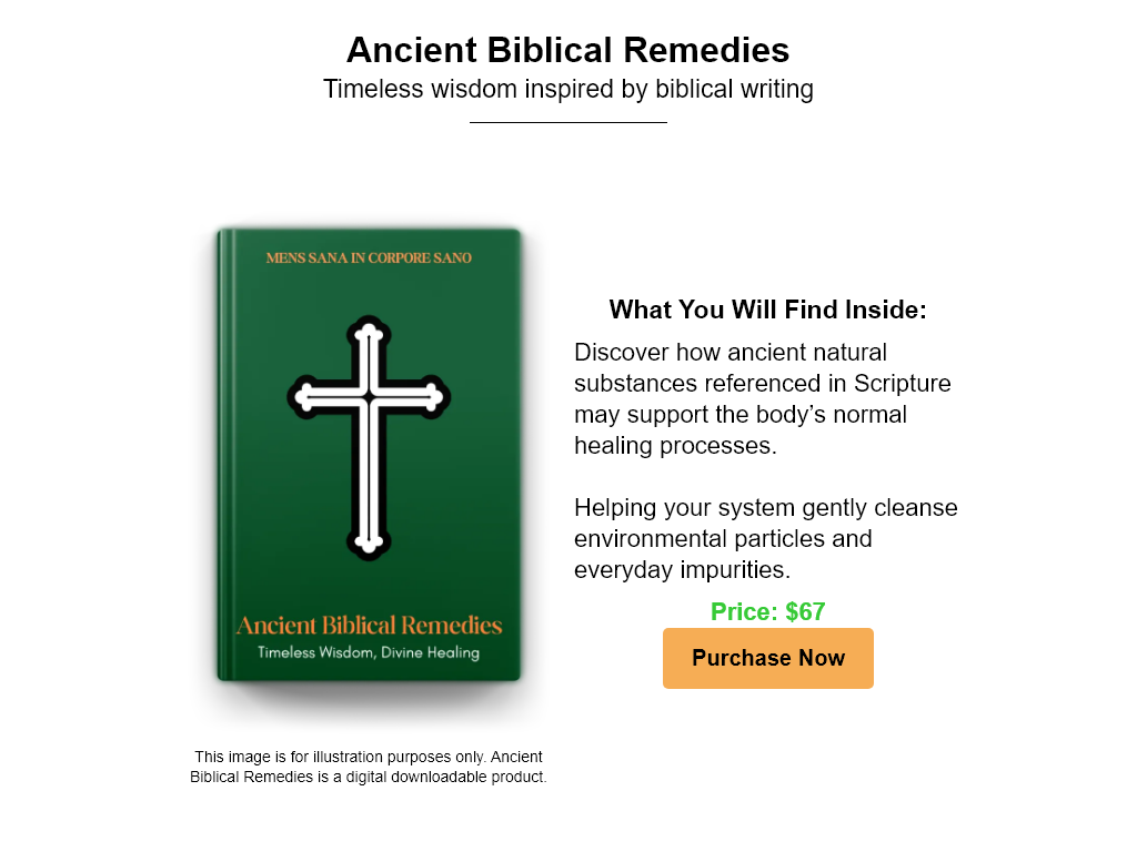 ANCIENT BIBLICAL REMEDIES REVIEW – I FOUND THE SWEET SPOT