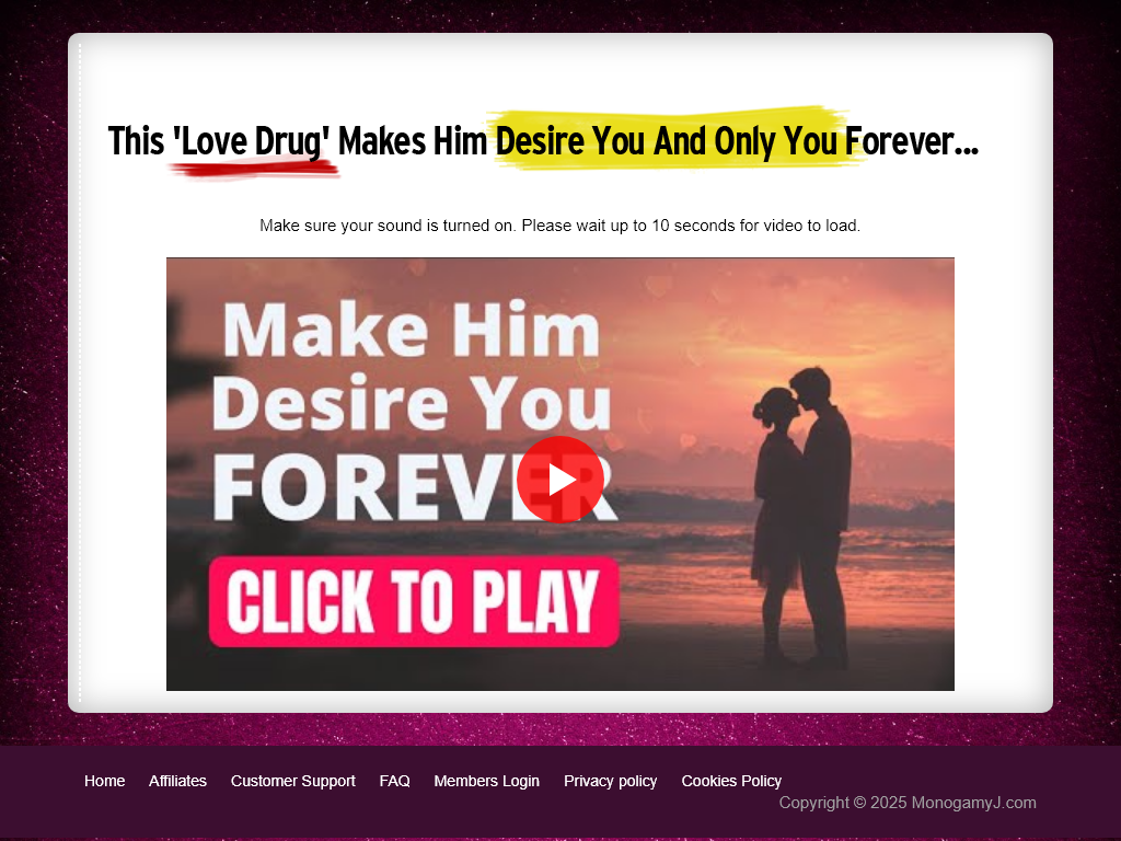 MAKE HIM A MONOGAMY JUNKIE REVIEW : MY MONTHLY REPORT IS SCARY