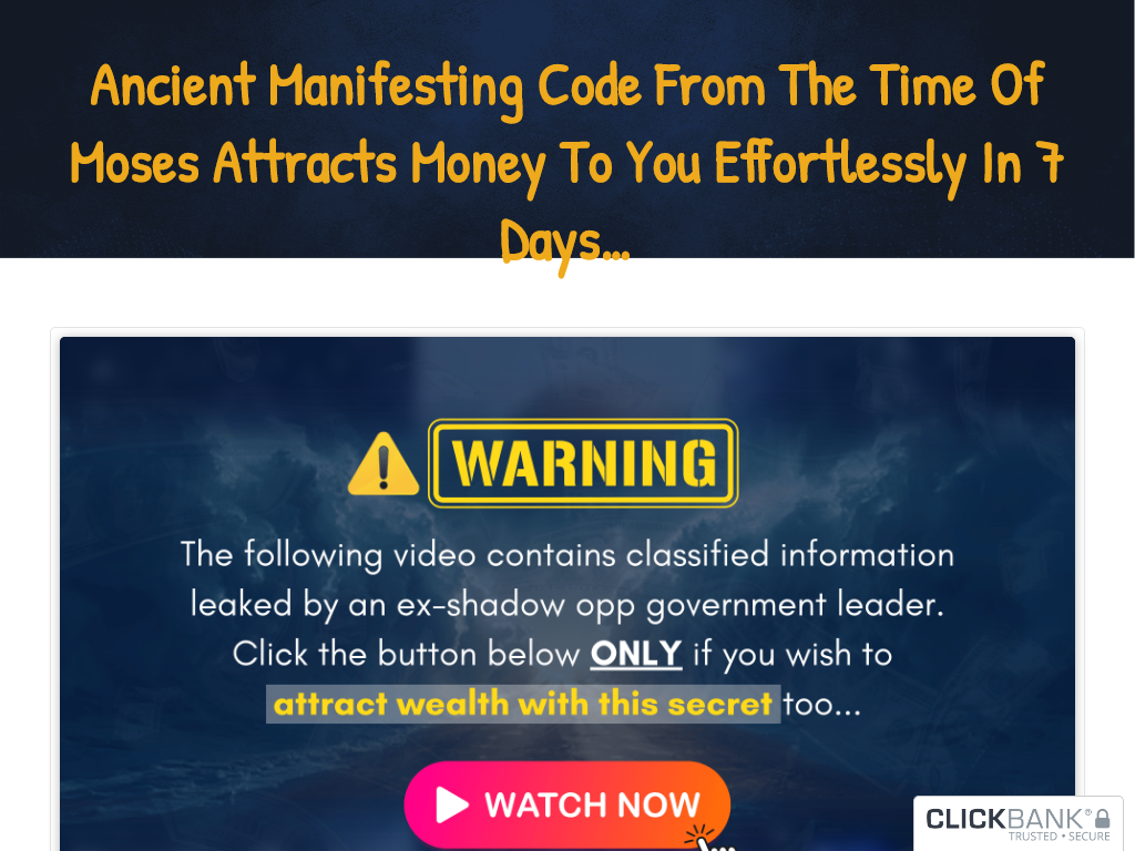 MOSES WEALTH CODE REVIEW – THE TEXT THAT CHANGED MY MIND