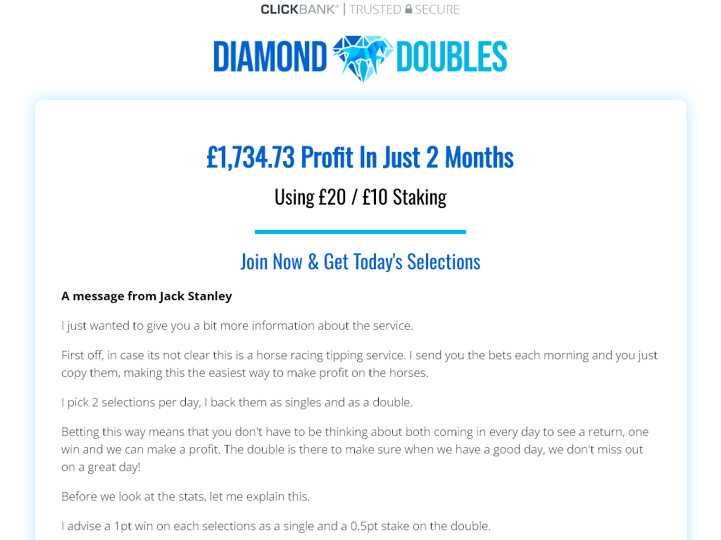 DIAMOND DOUBLES REVIEW – I USED IT FOR A YEAR (HERE IS THE DATA)