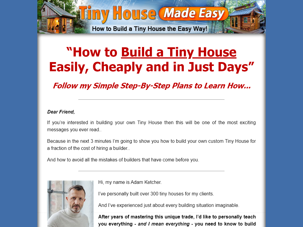TINY HOUSE MADE EASY REVIEW – MY 7 DAY LOG IS EMBARRASSING