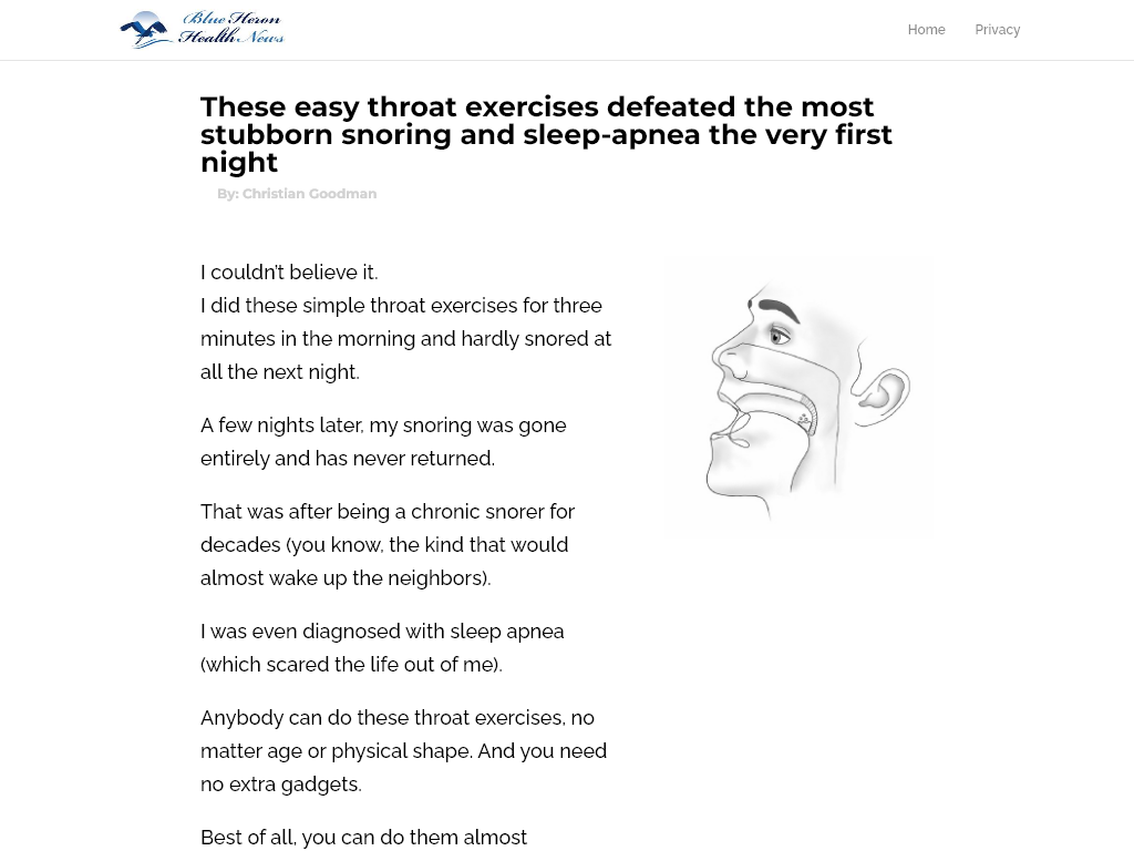 STOP SNORING AND SLEEP APNEA EXERCISE PROGRAM REVIEW – MY 7 DAY PLAN FAILED?